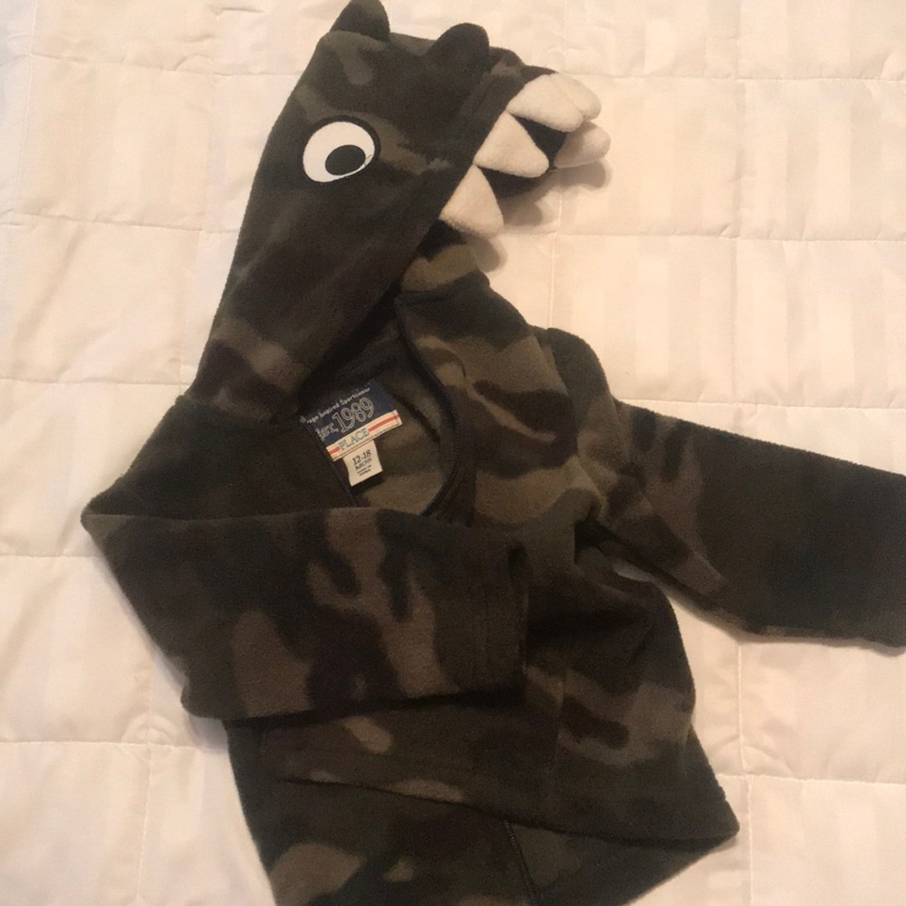 Children’s Place camouflage hooded fleece